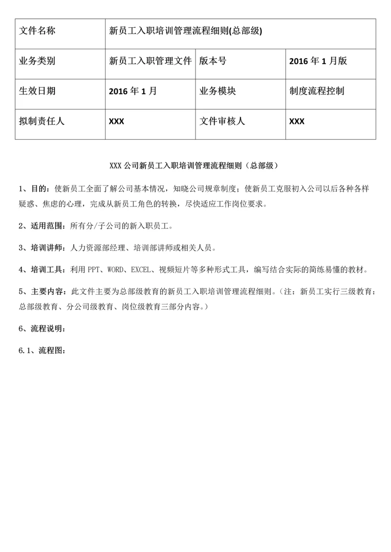 新员工入职培训管理流程细则.docx