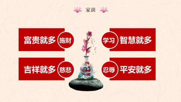 传承家风家规家训弘扬传统美德通用PPT模板