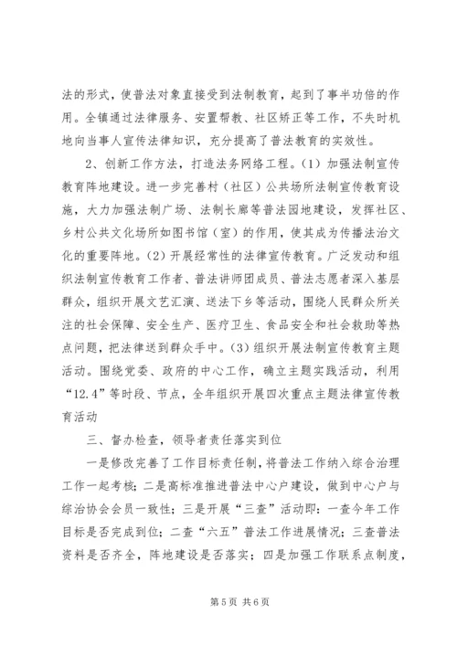 乡镇普法依法治理工作报告.docx