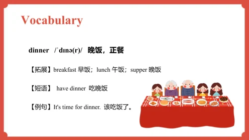 Module 10 Unit 1 We have a big family dinner  课件（共