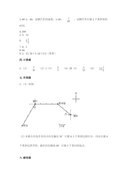 小学数学六年级上册期末考试试卷附参考答案【考试直接用】.docx