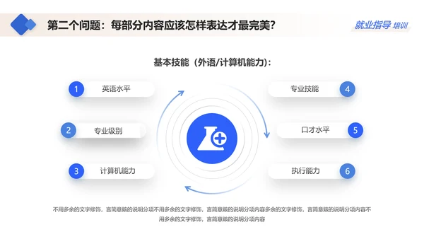 蓝色大学生就业指导指南通用PPT模板