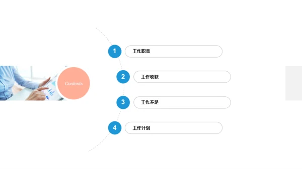 蓝色年度销售总监个人述职报告PPT素材下载