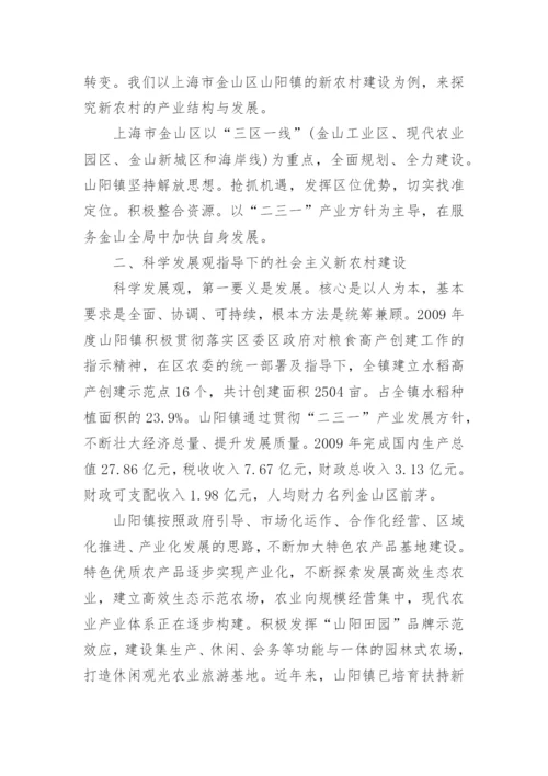 浅谈中国新农村建设规划论文.docx