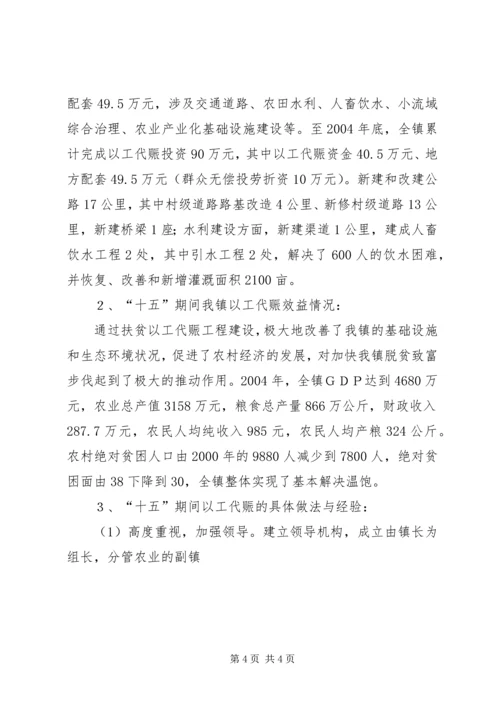 乡镇扶贫以工代赈建设十一五规划.docx