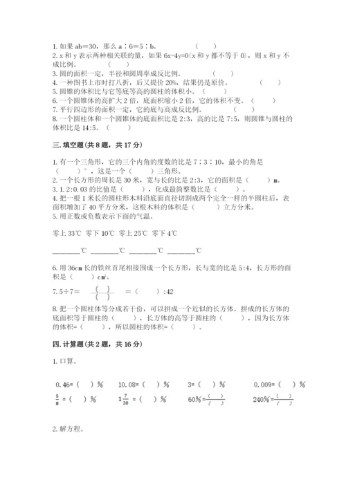 小升初数学期末测试卷（名师系列）.docx