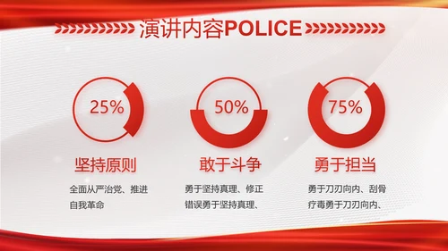 大气时尚司法警察公安工作总结动态PPT模板