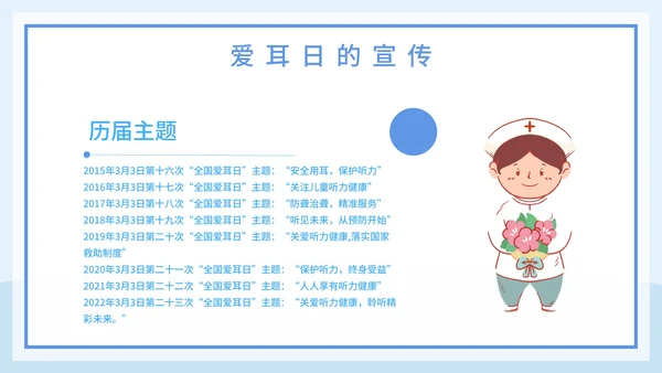 全国爱耳日主题教育培训PPT模板