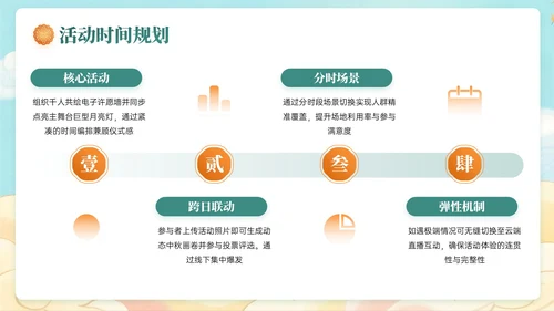 深绿黄色中国风关于中秋节活动策划PPT模板