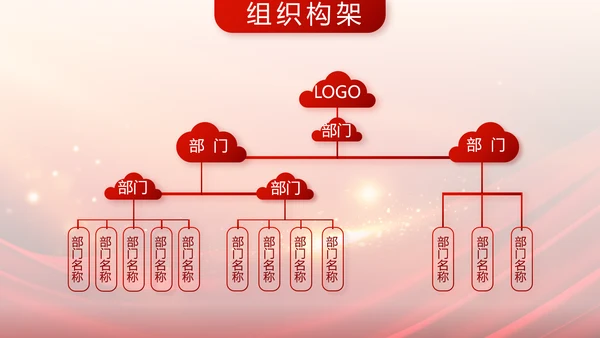 红色大气业务启动大会战略合作策划PPT模板