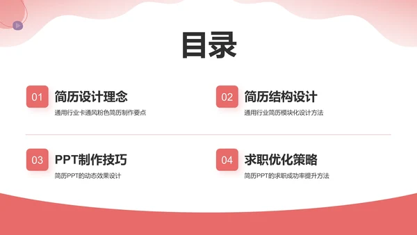 应届生求职简历PPT模板