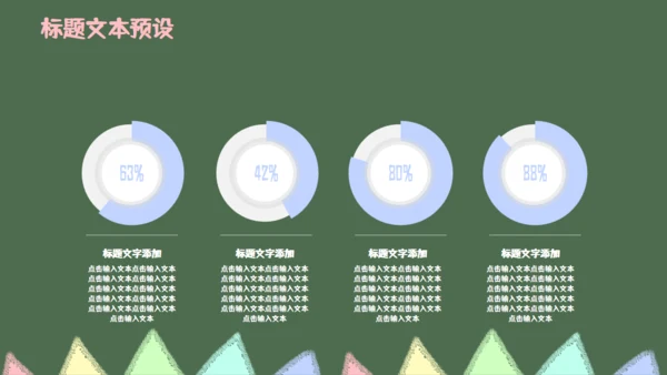 绿色黑板卡通教育毕业答辩通用PPT模板
