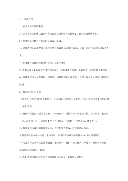 新生杯乒乓球比赛策划书.docx