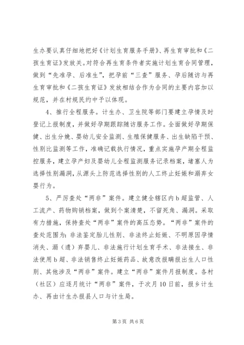 综合治理人口性别比开展查处“两非”夏季攻势活动实施方案范文 (2).docx