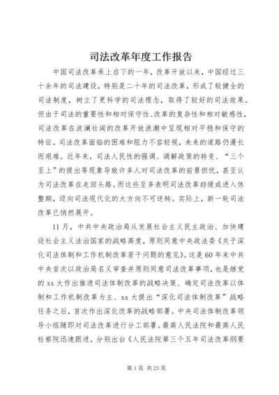 司法改革年度工作报告 (2).docx