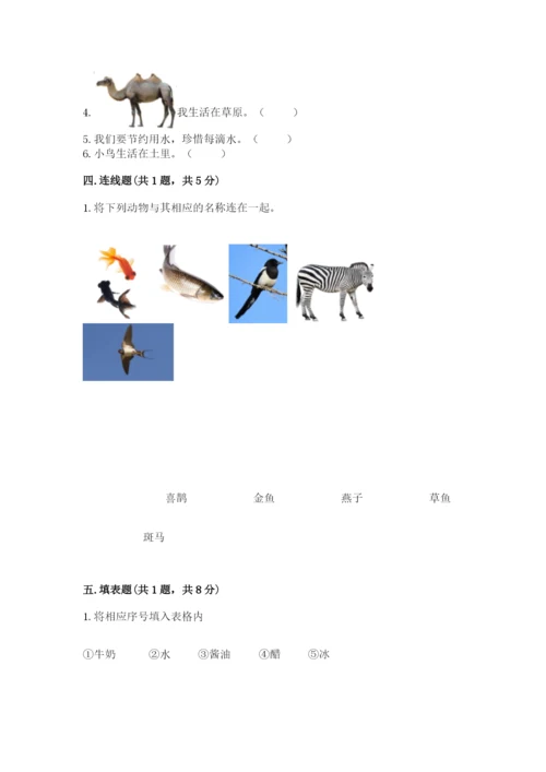 教科版一年级下册科学期末测试卷及完整答案【考点梳理】.docx