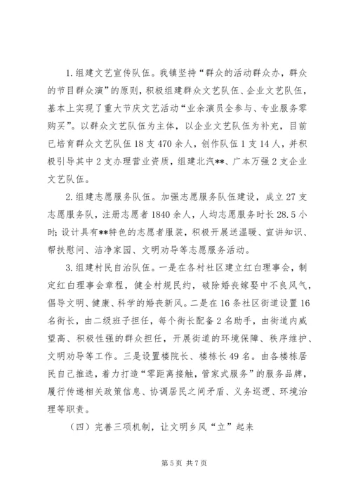 涵养文明乡风助力乡村振兴——XX镇乡风文明助推乡村振兴工作汇报.docx