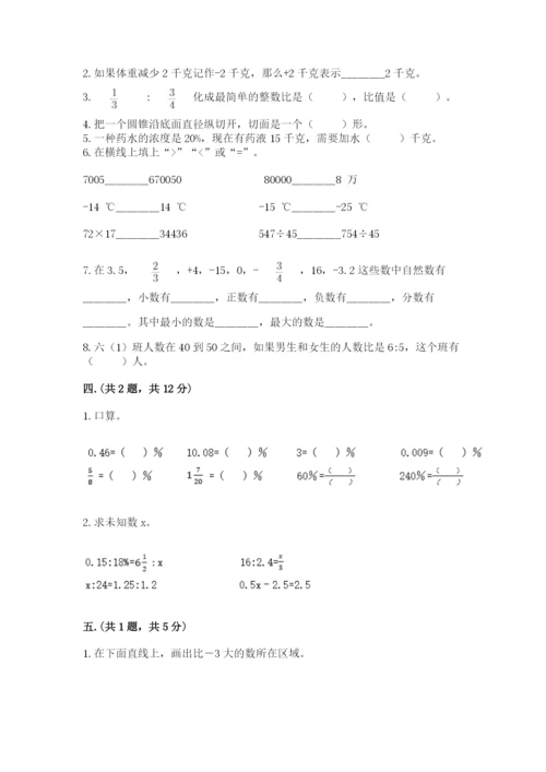 青岛版数学小升初模拟试卷带答案（满分必刷）.docx