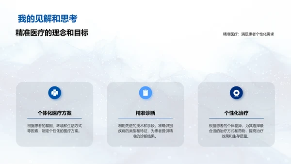 精准医疗竞聘述职