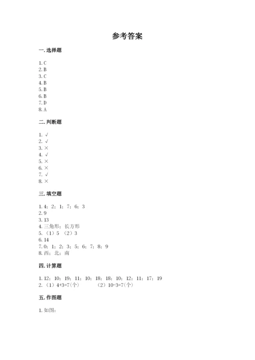 人教版一年级上册数学期末考试试卷【黄金题型】.docx