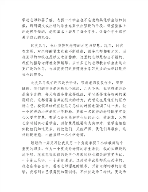 教师见习期个人总结