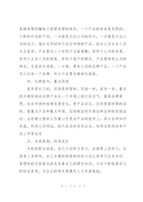 业务员2022下半年工作计划(6篇).docx