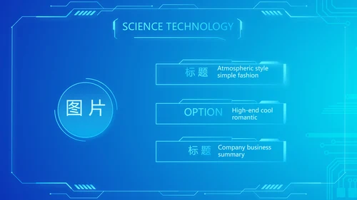 蓝色大气公安信息化建设规划动态PPT
