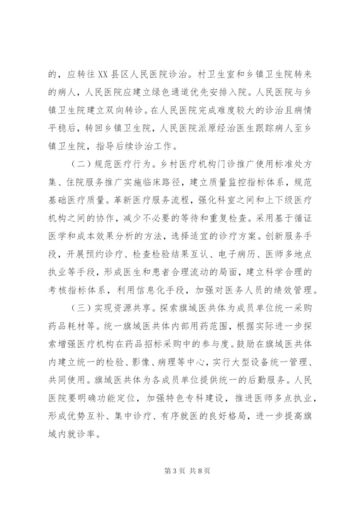 医院医共体实施方案.docx