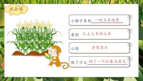 【核心素养】部编版语文一年级下册-17. 小猴子下山 第2课时（课件）