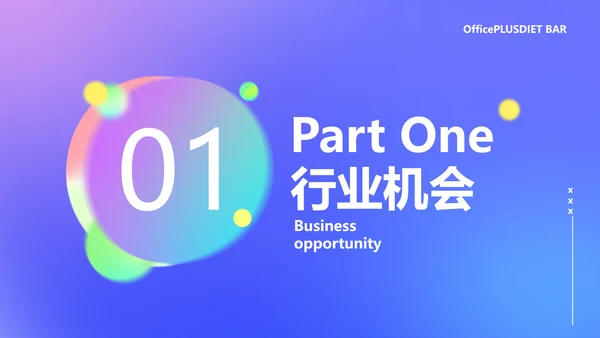 蓝色渐变风餐厅酒吧商业计划书PPT套装