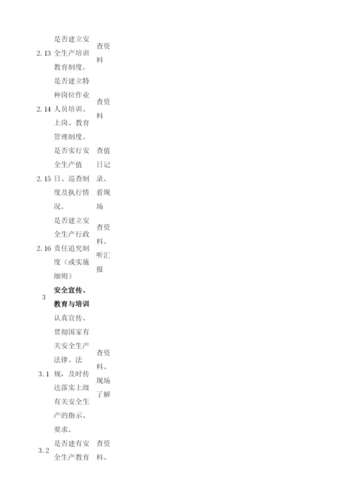 工业企业安全管理检查表.docx