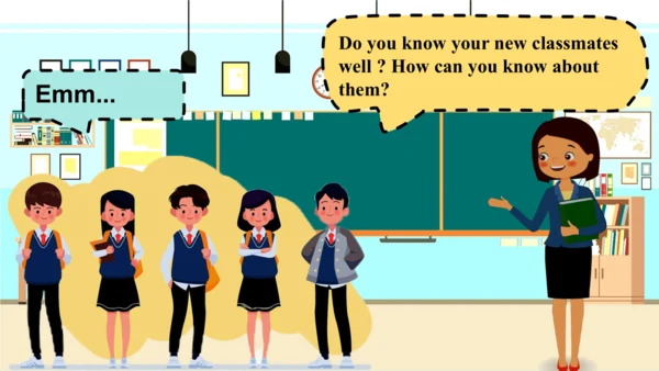 Starter Welcome to junior high!-Introduce yourself