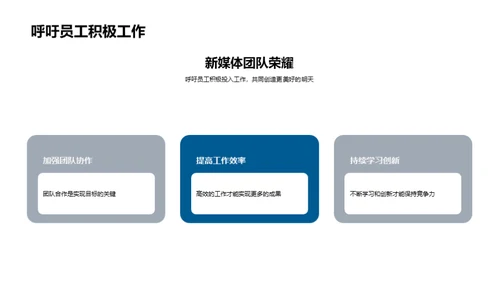 新媒体部门：昨今与明日