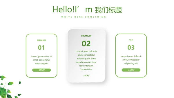 绿色小清新春季护肤宣传动态PPT