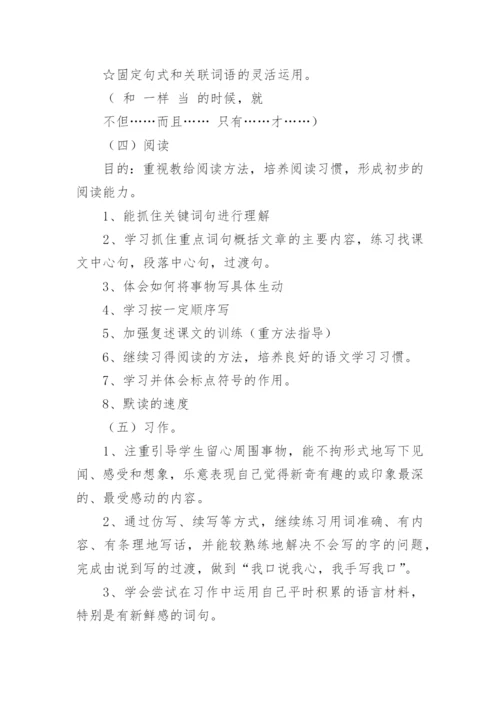 小学语文期末复习计划.docx