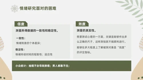 绿色花卉文艺心理学课件PPT情绪管理