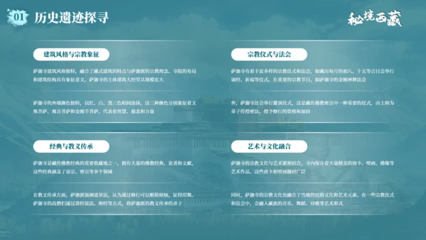 蓝色城市印象西藏旅游计划方案PPT模板