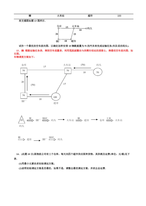 物流数学命题考试试卷.docx