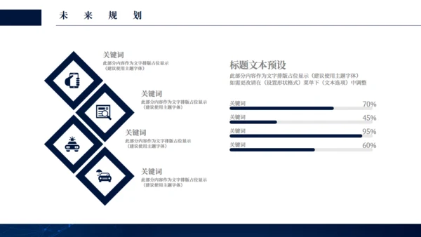 商务全球化科技蓝线条商业计划书通用PPT模板