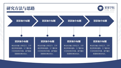 蓝色简约学术风毕业论文答辩开题报告通用PPT模板答辩1