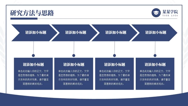 蓝色简约学术风毕业论文答辩开题报告通用PPT模板答辩1