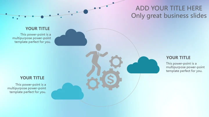 幻彩渐变英文商业计划书模板