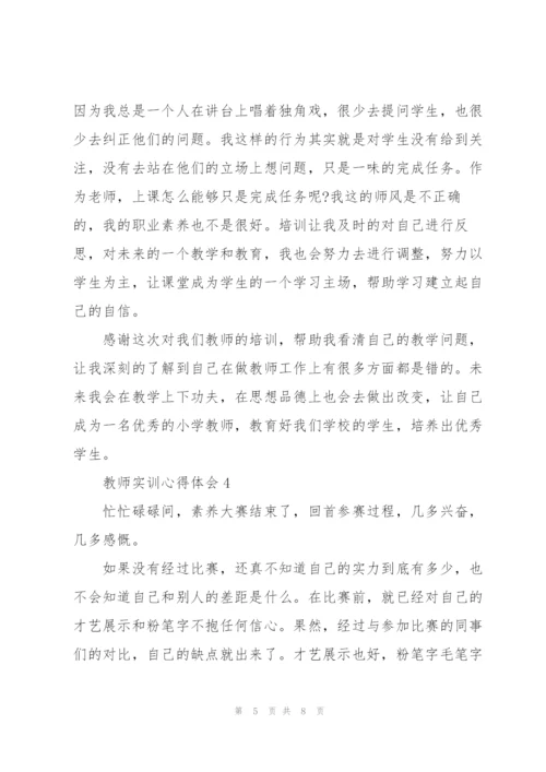 教师实训心得体会5篇.docx