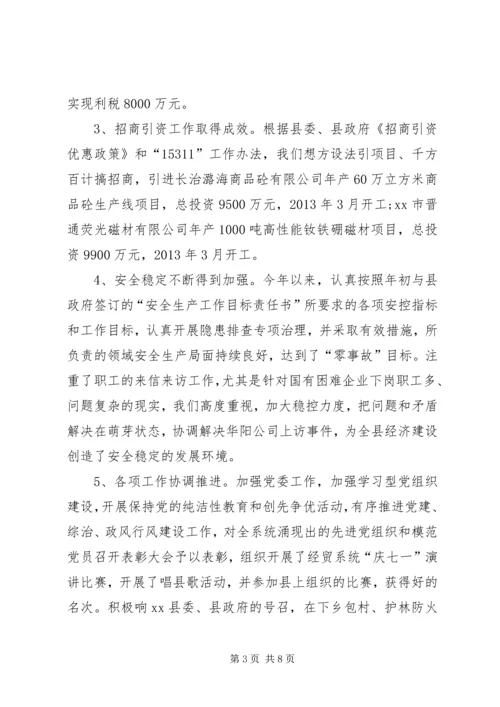 乡镇经信局工作总结.docx