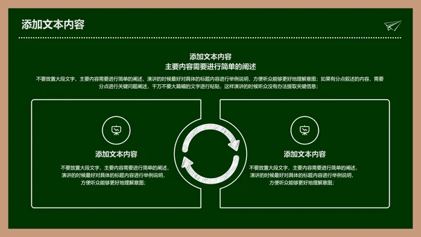 绿色简约黑板风教学课件通用PPT演示模板