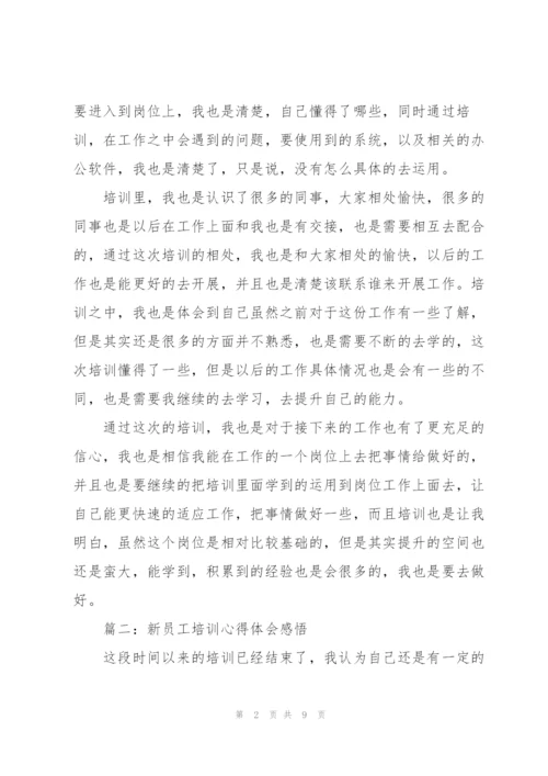 新员工培训心得体会感悟（合集5篇）.docx