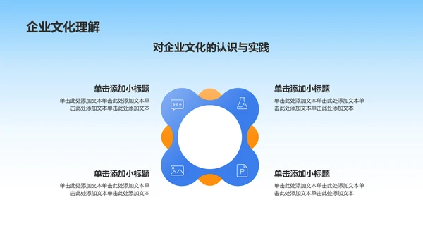 蓝色3D风实习期转正述职报告PPT模板