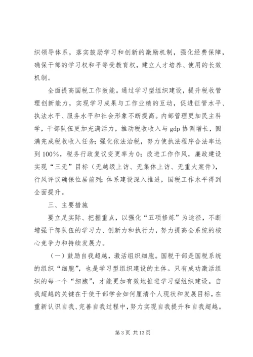 市国税局学习型机关建设规划.docx