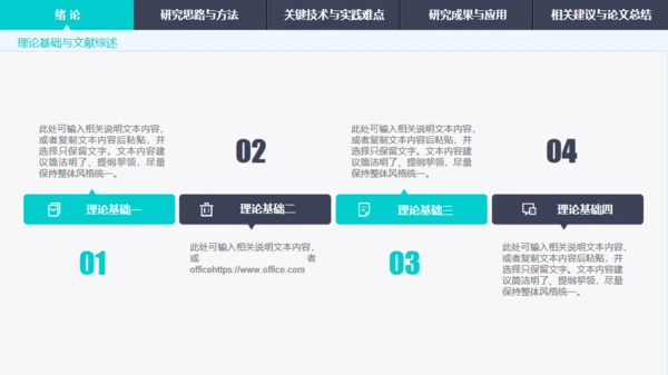 绿色渐变导航式动态毕业答辩通用PPT模板