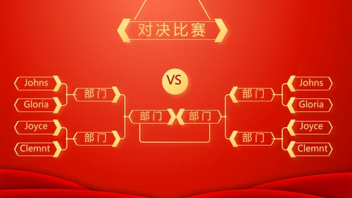 红色喜庆迎新春春节晚会年会动态PPT